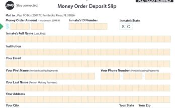 Sending Money Via Money Order of JPay